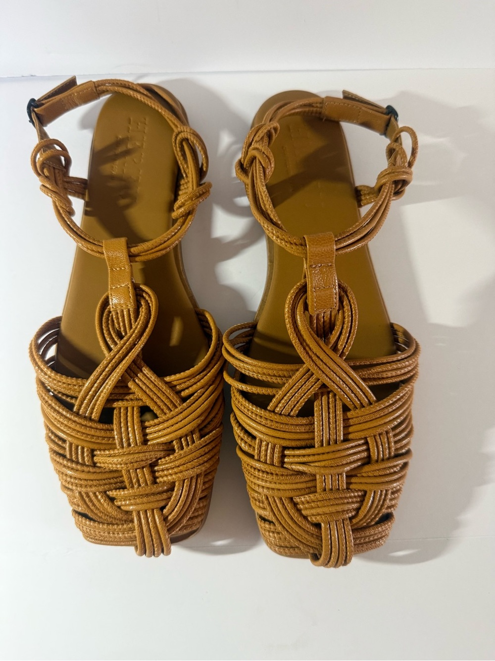 Hereu Woven Strappy Sandals in Tan size 8.5